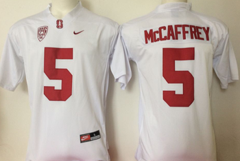 Stanford Cardinals White 5 MCCAFFREY Football Jersey MEN WOMEN YOUTH S-6XL SIZE