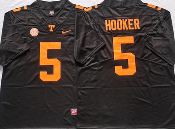 Tennessee Volunteers Black 5 HOOKER Football Jersey MEN WOMEN YOUTH S-6XL SIZE