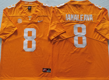 Tennessee Volunteers Orange 8 IAMALEAVA Football Jersey MEN WOMEN YOUTH S-6XL SIZE