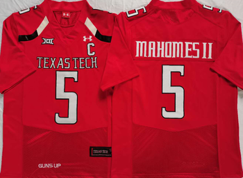 Texas Tech Red Raiders Red 5 MAHOMES II Football Jersey MEN WOMEN YOUTH S-6XL SIZE
