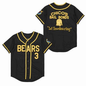 The Bad News bears movie Jersey (1976) #3 black men women youth size S-6XL