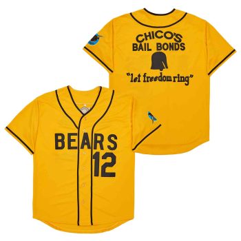 The Bad News bears movie Jersey (1976) yellow men women youth size S-6XL
