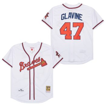 Tom Glavine Atlanta Braves 1995 Mitchell & Ness men women youth size S-6XL