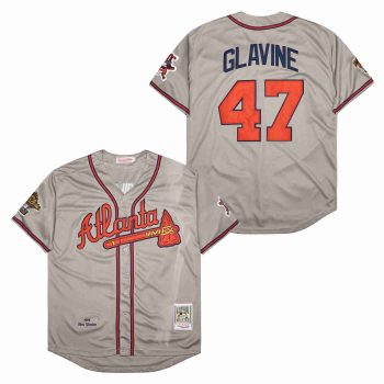Tom Glavine Atlanta Braves 1995 retro Mitchell & Ness men women youth size S-6XL