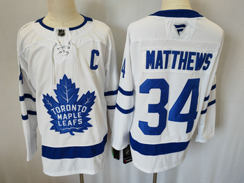 Toronto Maple Leafs 34 Auston Matthews stitched hockey jersey white MEN WOMEN YOUTH S-6XL SIZE