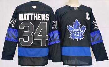 Toronto Maple Leafs 34 Auston Matthews stitched reversible hockey jersey MEN WOMEN YOUTH S-6XL SIZE