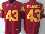 USC Trojans Red _43 POLAMALU