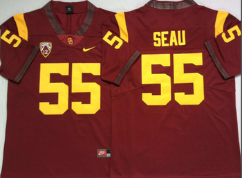 USC Trojans Red 55 SEAU Football Jersey MEN WOMEN YOUTH S-6XL SIZE