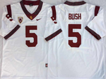 USC Trojans White 5 BUSH Football Jersey MEN WOMEN YOUTH S-6XL SIZE