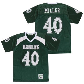 VON MILLER #40 GREEN HIGH SCHOOL FOOTBALL JERSEY
