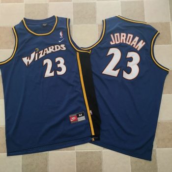 Vintage Washington Wizards #23 Michael Jordan Jersey blue MEN WOMEN YOUTH S-6XL SIZE