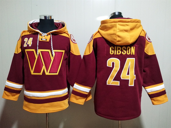 Washington Commanders 24# GIBSON stitched hoodie MEN WOMEN YOUTH S-6XL SIZE