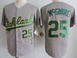 akland Athletics #25 Mark McGwire Grey Road Flex Base Authentic Collection MLB Jersey MEN WOMEN YOUTH S-6XL SIZE