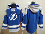 blank version  Blue Tampa Bay Lightning  stitched hoodie jersey MEN WOMEN YOUTH S-6XL SIZE
