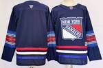 blank version New York Rangers stitched hockey jersey-navy