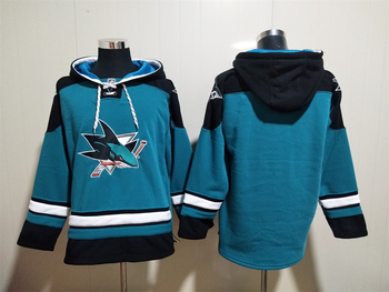 blank version San Jose SHARKS stitched hoodie jersey MEN WOMEN YOUTH S-6XL SIZE