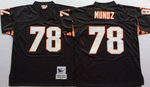 cincinatti bengals Black #78 MUNOZ Mitchell & Ness Football Jersey Retro men women youth size S-6XL