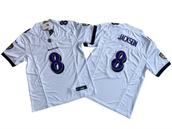Baltimore Ravens 8 Lamar Jackson Vapor MEN WOMEN YOUTH S-6XL SIZE