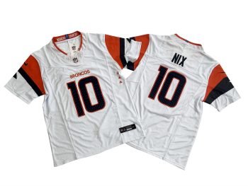 Denver Broncos Bo Nix White yythkg MEN WOMEN YOUTH S-6XL SIZE