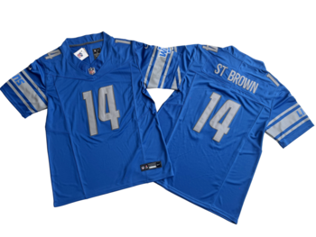 Detroit Lions 14 Amon-Ra St. Brown yy MEN WOMEN YOUTH S-6XL SIZE