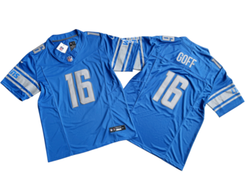 Detroit Lions 16 Jared Goff Vapor yyt MEN WOMEN YOUTH S-6XL SIZE
