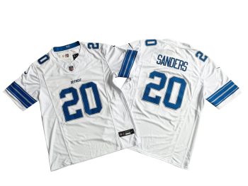 Detroit Lions Barry Sanders Whit MEN WOMEN YOUTH S-6XL SIZE