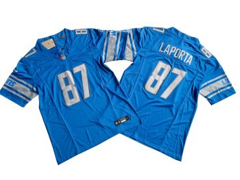 Detroit Lions 87 Sam Laporta Vaporyy MEN WOMEN YOUTH S-6XL SIZE