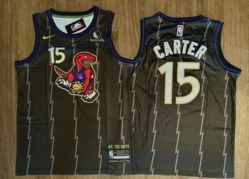 New style stitched Toronto Raptors 15 Vince Carter Basketball Jersey black basketball jersey MEN WOMEN YOUTH S-6XL SIZE