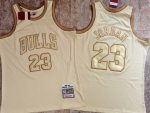 Michael Jordan Chicago Bulls 97-98 Gold Swingman Mitchell & Ness Jersey MEN WOMEN YOUTH S-6XL SIZE