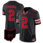 Ohio State Buckeyes NEW Black 2 EGBUKA Football Jersey MEN WOMEN YOUTH S-6XL SIZE