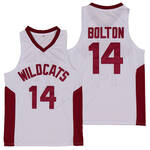 14# HIGH SCHOOL MUSICAL BASKETBALL JERSEY white MEN WOMEN YOUTH S-6XL SIZE