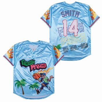 14# THE FRESH PRINCE OF BELAIR BASEBALL JERSEY blue men women youth size S-6XL