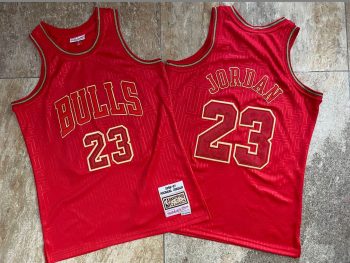 Michael Jordan 23 Chicago Bulls Mitchell & Ness 1996/97 Chinese New Year - Bordado Premium