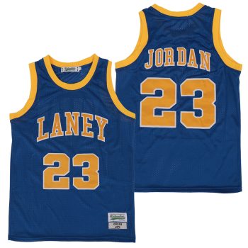 23# Jordan High School Basketball Jerseys Laney Stitched Retro Throwback MJ MEN WOMEN YOUTH S-6XL SIZE