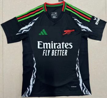 24-25 Arsenal away size S-4XL black Custom name and number