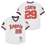 #29 Rod Carew Jersey Old Classic Style white jersey