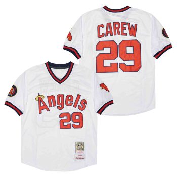 #29 Rod Carew Jersey Old Classic Style white jersey men women youth size S-6XL
