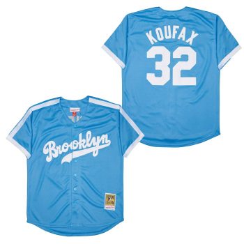 #32 Sandy Koufax Los Angeles Dodgers Jersey Mitchell & Ness blue men women youth size S-6XL