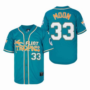 33# JACKIE MOON BASEBALL JERSEY IN GREEN men women youth size S-6XL