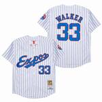 #33 walker Montreal Expos Jersey white retro men women youth size S-6XL