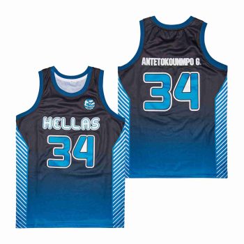 34# GIANNIS TEAM GREECE ALTERNATE HIGH SCHOOL MEN WOMEN YOUTH S-6XL SIZE