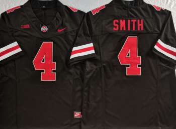 Ohio State Buckeyes black 4 SMITH Football Jersey MEN WOMEN YOUTH S-6XL SIZE