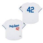 #42 Jackie Robinson Los Angeles  Dodgers baseball jersey Mitchell & Ness retro white men women youth size S-6XL