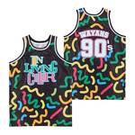90# IN LIVING COLOR WAYANS BASKETBALL JERSEY black2