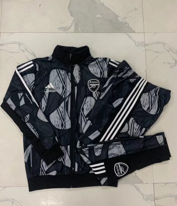 2024-25 Arsenal Black Ash ink jet -Arsenal Soccer training uniform  youth size S-3XL
