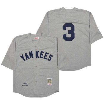 Babe Ruth New York Yankees Jersey Mitchell & Ness Gray men women youth size S-6XL