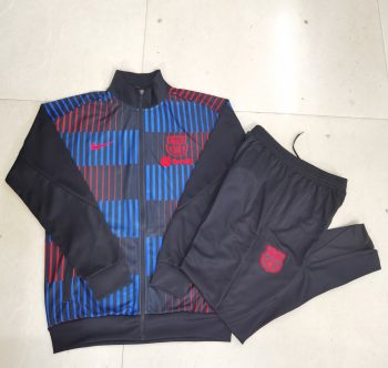 2024-25 Barcelona Black inkjet (vertical) -Barcelona Soccer training uniform  youth size S-3XL