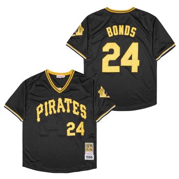 Barry Bonds Pittsburgh Pirates Jersey Mitchell & Ness black men women youth size S-6XL
