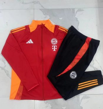 2024-25 Bayern Red -Bayern Munich Soccer training uniform  youth size S-3XL