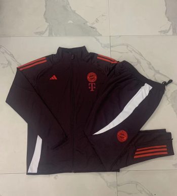 2024-25 Bayern Red Brown -Bayern Munich Soccer training uniform  youth size S-3XL